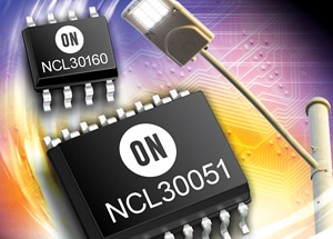 Offline LED driver NCL30051 and dimmable constant current driver NCL30160 by ON Semiconductor