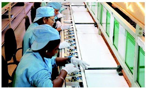 Assembly line at Thuse Elektronics’ Pune facility