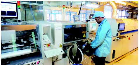 Assembly line at Thuse Elektronics’ Pune facility