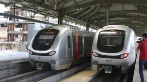 Ghatkopar Metro, LED, lights, Mumbai, India