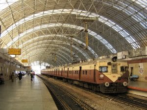 Chennai Central, railway station, LED lighting, Chennai, India