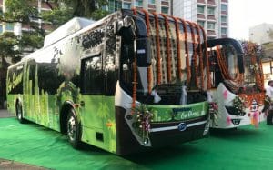 Goldstone-BYD, electric bus, e-bus, feeder bus, World Environment Day, Anant Geete, Delhi