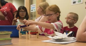  Primary school students during Ellicott STEM Night in Colorado, USA 