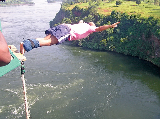 Rafting on Nile river