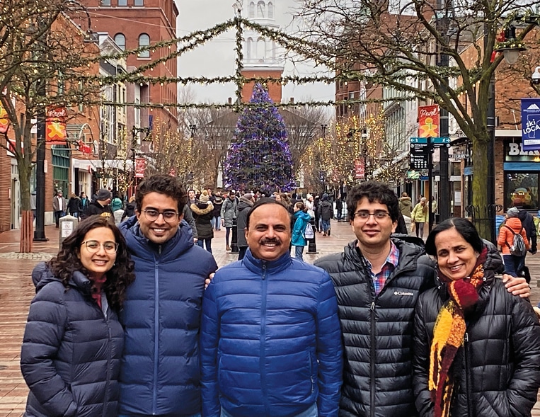 Sanjeev Keskar with family